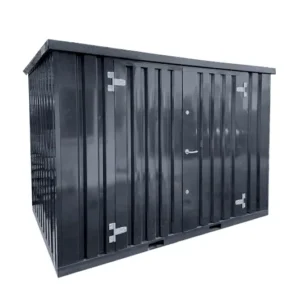 Conteneur démontable anthracite 3 x 2 mètres – avec double porte (grand côté)